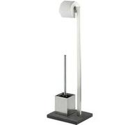 Ensemble wc sur pied en acier inox slate rock - anthracite / chrome Inox G