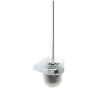 Ensemble WC suspendu Bravat Metasoft 818310, verre dépoli, chrome