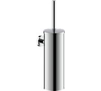 Ensemble WC suspendu Bravat Varuna 763010 avec abattant intégré, chromé, fixation par adhésif ou vis.