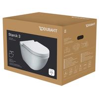 Duravit WC mural Starck 3 42250900A1 avec siège WC blanc