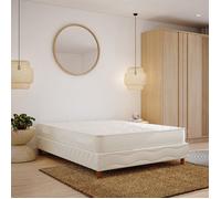 Ensemble ZEN sommier + matelas 180x200 cm (2x90x200), hauteur 20 cm, mousse polyuréthane, confort mi-ferme, 4 pieds inclus.