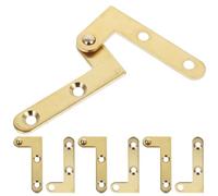 Ensembles 4 Charnière Pivot Invisible en Cuivre | Rotation Haut Bas, Réduit les Frottements Bruit, Usage Maison Bureau, Quincaillerie Discrète