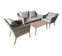 Ensembles canapés, fauteuils et tables de jardin resine tressee 5 pieces