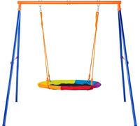Ensembles de balançoire VEVOR pour le jardin, capacité de charge de 200 kg, ensemble de balançoire, siège de balançoire à disque de 101,6 cm avec support de balançoire robuste à cadre A en métal et co