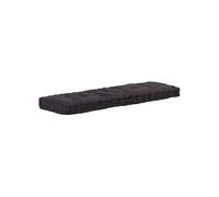 vidaXL Coussin de Plancher de Palette Noir