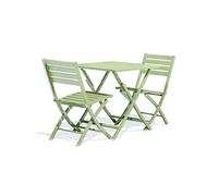 Ensembles de chaises. canapes et tables de jardin city garden 3 pieces aluminium vert 70 x 70 x 73 cm 2 personnes