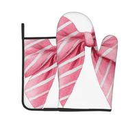 Ensembles de Gants de Cuisine et de maniques à Motifs Aquarelle Rose Clair