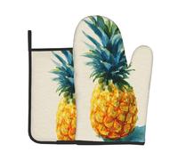 Ensembles de Gants de Cuisine et de maniques Aquarelle Yellow Pine