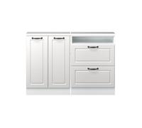 Ensembles de meuble de rangement sous pente Rion, Lot de 2, Blanc campagne, Vicco 55986