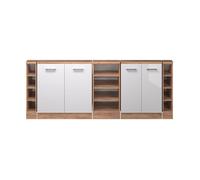 Ensembles de meuble de rangement sous pente Rion, Lot de 5, Blanc Haute brillance, Vicco 56050