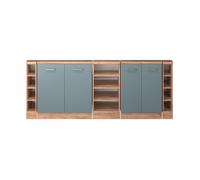 Ensembles de meuble de rangement sous pente Rion, Lot de 5, Bleu-gris, Vicco 56047