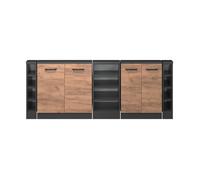 Ensembles de meuble de rangement sous pente Rion, Lot de 5, Chêne de force doré, Vicco 56031