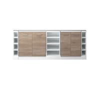 Ensembles de meuble de rangement sous pente Rion, Lot de 5, Sonoma, Vicco 56062