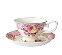 Ensembles De Tasses À Thé En Porcelaine Fine Tasse À Café Vintage Tasses À Thé Florales Tasses À Expresso Ensemble Après-Midi Tasse À Thé Cadeau Pour La Maison Fête Des Mères Femmes Maman,a