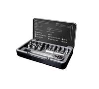 Ensembles d'outils Jeu de tournevis à cliquet manuel 25 en 1, poignée en alliage d'aluminium, embouts de tournevis en acier au chrome vanadium