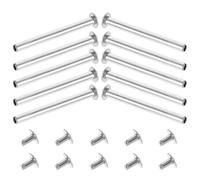 Ensembles Kit de Rivets 10 30mm pour Éventail Pliant | Fixations à Tête Ronde, Lot de Sets de Ensembles, pour Projets Faits Main et Réparations Multiples
