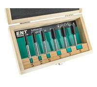 ENT 09010 Jeu de 6 défonceuses fraises à rainurer carbure avec tranchant de fond carbure Ø 8/10/12/16/18/20 mm Longueur 90 mm Tige de Ø 8 mm