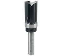 ENT 11656 Fraise pour affleurer droite Carbure, Queue (S) 8 mm, Diamètre (D) 16 mm, NL 25 mm, SL 32 mm, GL 62 mm, avec roulement au queue