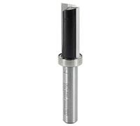 ENT 11702 Fraise affleurante Carbure pour gabarit de dents Milescraft, diamètre (D) 12,7 mm, NL 25 mm, S 8 mm, SL 32 mm, GL 62 mm, Z2+1, avec roulement à billes sur tige