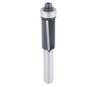 ENT 13460 Fraise pour affleurer droite Carbure, Queue (S) 8 mm, Diamètre (D) 12,7 mm, NL 25,4 mm, SL 32 mm, avec couteau sous angle pour avec roulement