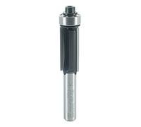ENT 13502 Fraise pour affleurer droite Carbure, Queue (S) 8 mm, Diamètre (D) 12,7 mm, NL 25,4 mm, Z3, SL 32 mm, GL 68 mm, avec roulement