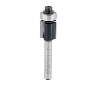ENT 13562 Fraise pour affleurer droite Carbure, Queue (S) 6 mm, Diamètre (D) 12,7 mm, NL 12,7 mm, SL 32 mm, GL 55 mm, avec roulement