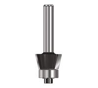 ENT 13746 Fraise à affleurer Carbure, Queue (S) 8 mm, Diamètre (D) 36 mm, NL 11,6 mm, E 45°, SL 32 mm, avec roulement