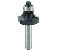 ENT 14290 Fraise à arrondir Carbure, Queue (S) 8 mm, Diamètre (D) 25,4 mm, NL 12,7 mm, R 6,35 mm, SL 32 mm, avec roulement