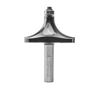 ENT 14388 Fraise à arrondir Carbure, Queue (S) 12 mm, Diamètre (D) 63,5 mm, NL 31,8 mm, R 25,4 mm, SL 45 mm, avec roulement