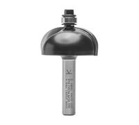 ENT 14680 Fraise à gorges Carbure, Queue (S) 8 mm, Diamètre (D) 34,9 mm, NL 15,9 mm, R 12,7 mm, SL 32 mm, avec roulement
