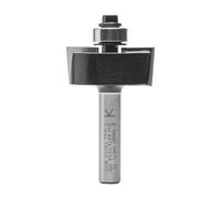 ENT 16620 Fraise à feuillurer Carbure, Queue (S) 8 mm, Diamètre (D) 31,8 mm, NL 12,7 mm, T 9,5°, SL 32 mm, avec roulement