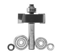 ENT 16690 Fraise à feuillurer Jeu Carbure, Queue (S) 8 mm, Diamètre (D) 34,9 mm, NL 12,7 mm, SL 32 mm, avec roulement