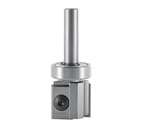 ENT 20320 Couteaux à jeter Fraise pour affleurer droite Carbure, Queue (S) 8 mm, Diamètre (D) 22 mm, NL 20 mm, SL 30 mm, GL 60 mm, avec roulement