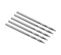ENT 50035 5 pièces HSS-G Forets à bois Premium Wood avec Ø 3,5 mm, foret hélicoïdal d'une longueur de travail de 31 mm et d'une longueur totale de 63 mm avec pointe de centrage et coupe épaule