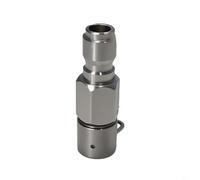 Entgoinggo Adaptateur de tuyau de nettoyeur haute pression 3/8 en acier inoxydable à connexion rapide pour Karcher, Bosch, Nilfisk, Lavor, pour conversion de filetage externe en raccord standard (A)