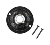 Entgoinggo Bouton poussoir de sonnette filaire en fer avec lumière LED continue, pour entrée avant, support mural de rechange basse tension, design nuit visible