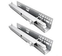 Entgoinggo Glissières de tiroir encastrées dissimulées en acier laminé à froid pour une installation sous tiroir dans des armoires contemporaines sans cadre (35,6 cm)