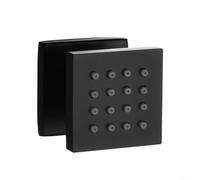 Entgoinggo Jets de douche en laiton massif, avec massage réglable multi-angle, grand design carré, pour une expérience immersive de spa à domicile, connecteur G1/2 facile à installer