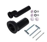 Entgoinggo Kit de raccordement mural pour toilettes - Composants en fer ABS - Raccords étanches - Matériel de montage compatible avec geberit 405.116.00.1 - Installation de salle de bain commerciale