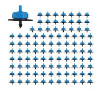 Entgoinggo Lot de 100 goutteurs compensateurs de pression, pour irrigation de jardin, pulvérisateur économiseur d'eau, avec débits de 2 l/h, 4 l/h, 8 l/h, pour parterres de fleurs et pelouse (8 L)