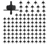 Entgoinggo Lot de 100 goutteurs compensateurs de pression, pour irrigation de jardin, pulvérisateur économiseur d'eau, avec débits de 2 l/h, 4 l/h, 8 l/h, pour parterres de fleurs de pelouse et (4 L)