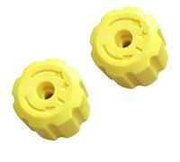 Entgoinggo Lot de 2 boutons de réglage de pot en mousse, pour nettoyeur haute pression, accessoires en mousse, couvercle supérieur jaune, pièce de rechange facile à installer