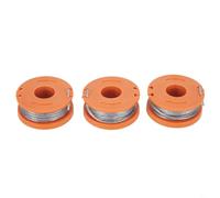 Entgoinggo Lot de 3 bobines de fil de rechange, pour Argos, pour tondeuse sans fil McGregor MCT1825 MCT2X1825 MET2523, alimentation automatique, aucun outil nécessaire pour couper l'herbe de jardin