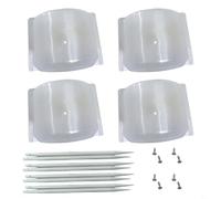 Entgoinggo Lot de 4 protections d'arroseur en polypropylène pour l'irrigation sur les pelouses, pour les dommages causés par les éclaboussures et optimiser le débit d'eau dans les jardins (transparent