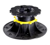 Entgoinggo Lot de 4 supports réglables pour pavés de terrasse - Support réglable - Support de sol surélevé robuste - 20 à 29 mm