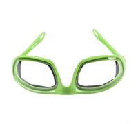 Entgoinggo Lunettes anti-déchirure à oignon avec joint en mousse et verres anti-buée, pour couper les dés sans pleurer - Unisexe - Sécurité de cuisine avec étui de rangement (vert)