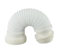 Entgoinggo Raccord flexible en PVC blanc pour tuyau d'évacuation des toilettes, joint permanent solide et fiable entre la poêle et le tuyau de sol, design extensible