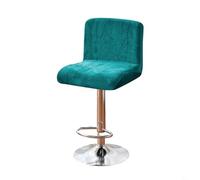 Entgoinggo Silver Fox Lot de housses de chaise de tabouret haut extensibles et douces pour bar, salle à manger, maison, bureau, fête de mariage, banquet, hôtel, restaurant, café (bleu)