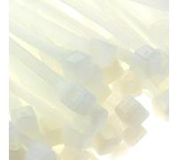 enTie Nature Blanc câble Attaches Serre-câble/Collier de Serrage 2,5 mm x 160mm Nylon 66 UL certifié [100 Paquet de] [160mm x 2,5mm]