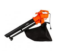 ENTIVO Aspirateur et souffleur électrique 3 en 1 3000 W - Vitesse de soufflage de 275 km/h - Broyeur - Sac collecteur de 40 l - Roulettes de guidage - Contrôle de la vitesse - 2,6 kg